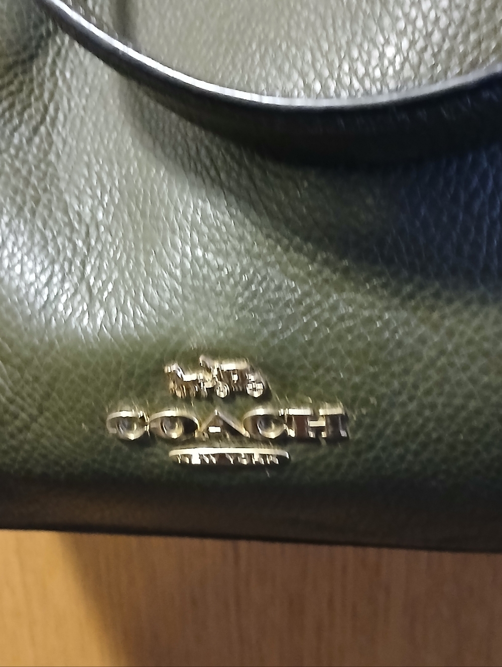 COACH Marlon Hobo Bag in Olive Green Pebbled Leather – Style 79994 - Picture 5 of 7